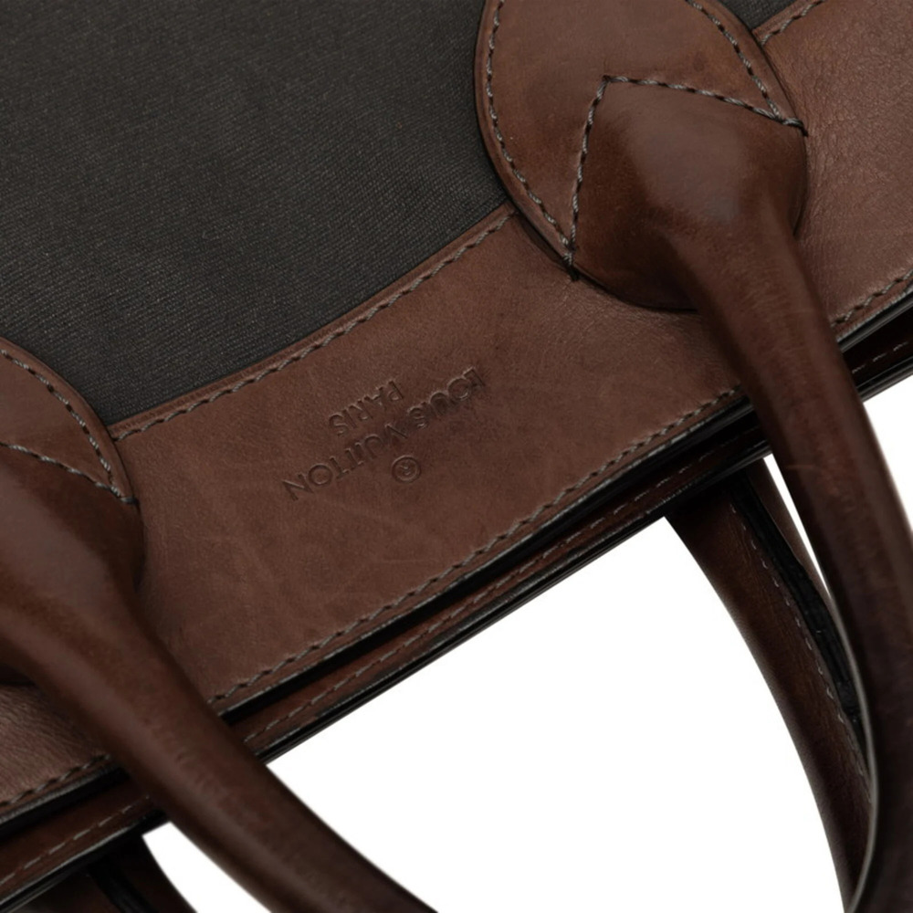 LOUIS VUITTON Authentic Brown Leather Shoulder Bag - Picture 5 of 7